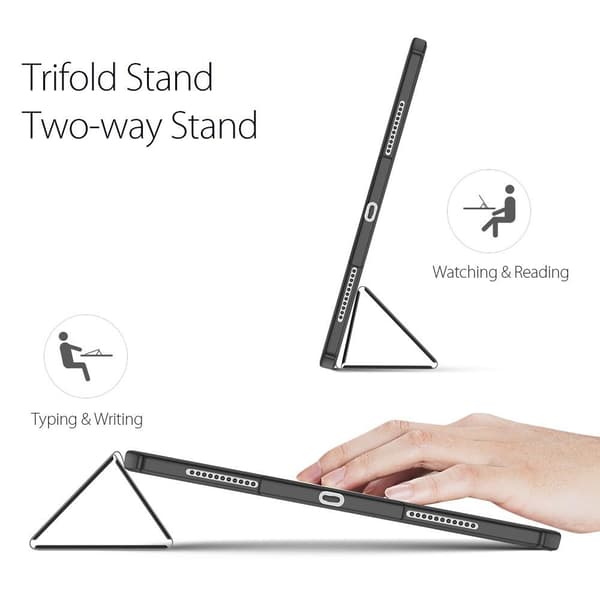 DUX DUCIS iPad Pro 12.9 (Gen 4/5/6) TOBY Series Trifold Flip Cover - Sort