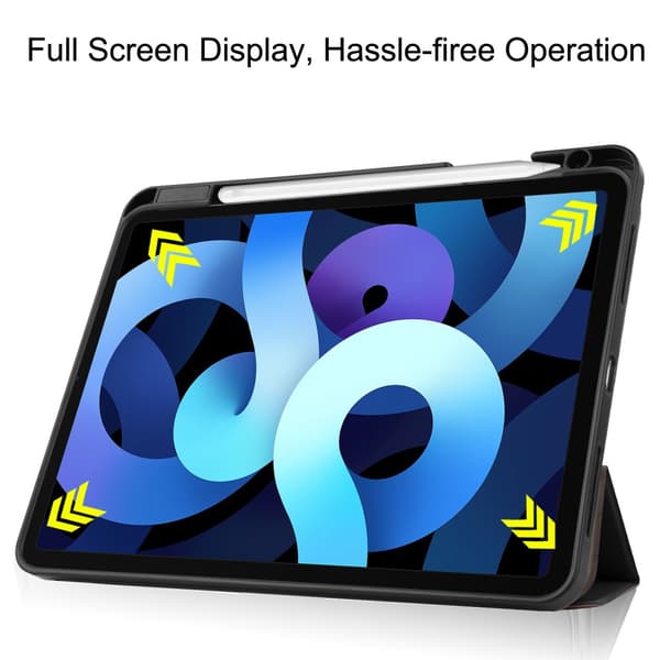SKALO iPad Air (2020/2022) Trifold Flip Cover - Sort