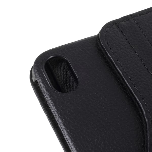 SKALO iPad Mini (2021) 360 Litchi Flip Cover - Sort