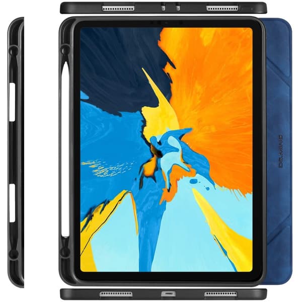 DG MING iPad Air (2020/2022) See Series Trifold Flip Cover - Blå