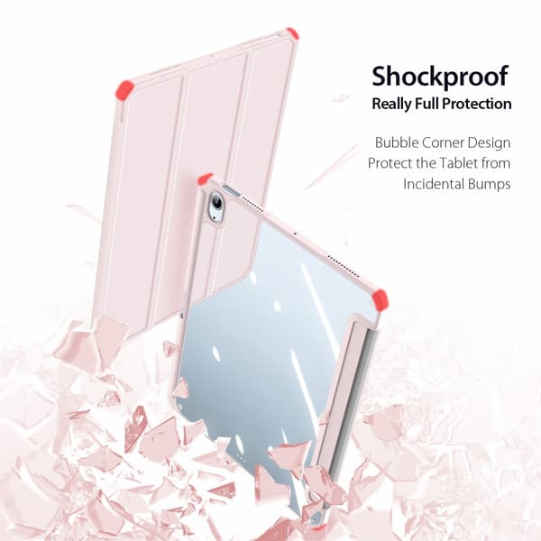DUX DUCIS iPad Air (2020/2022) TOBY Series Trifold Flip Cover - Pink
