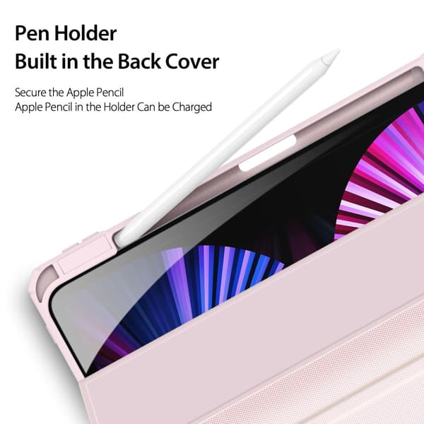 DUX DUCIS iPad Air (2020/2022) TOBY Series Trifold Flip Cover - Pink