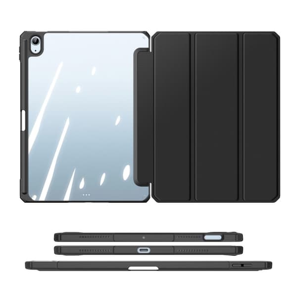 DUX DUCIS iPad Air (2020/2022) TOBY Series Trifold Flip Cover - Sort