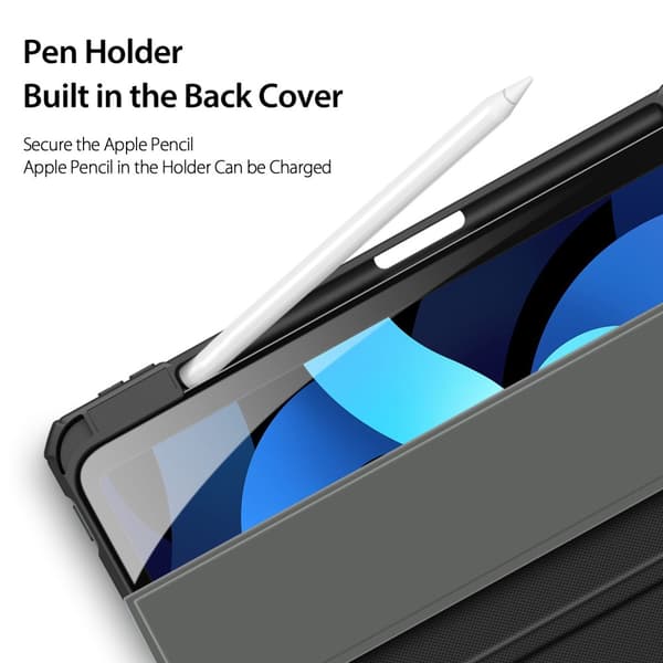DUX DUCIS iPad Air (2020/2022) TOBY Series Trifold Flip Cover - Sort
