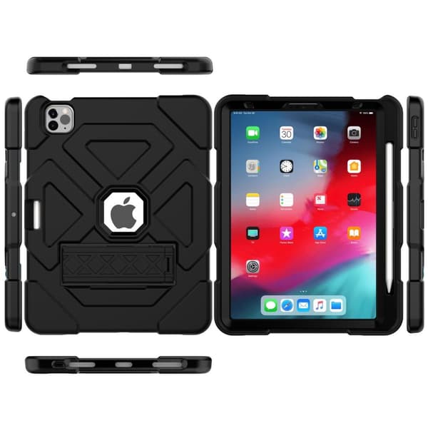SKALO iPad Air (2020/2022) Extra Shockproof Armor Shockproof Cover - Sort