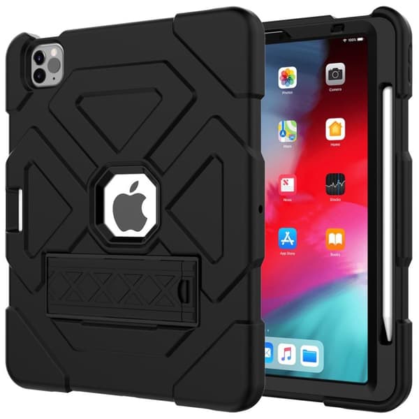 SKALO iPad Air (2020/2022) Extra Shockproof Armor Shockproof Cover - Sort