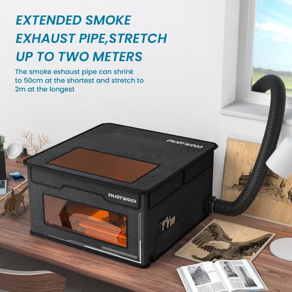 FB2 Engraver Skyddshölje Kapsling Vikbart dammsäkert lock för alla märken Laser Engraver