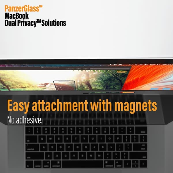 PanzerGlass Macbook Pro 15 Skærmbeskytter Dual Privacy Magnetic