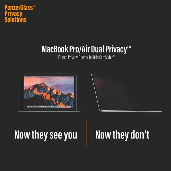 PanzerGlass Macbook Pro 15 Skærmbeskytter Dual Privacy Magnetic
