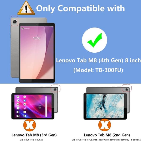 SKALO Lenovo Tab M8 Gen 4 TPU Cover - Gennemsigtig