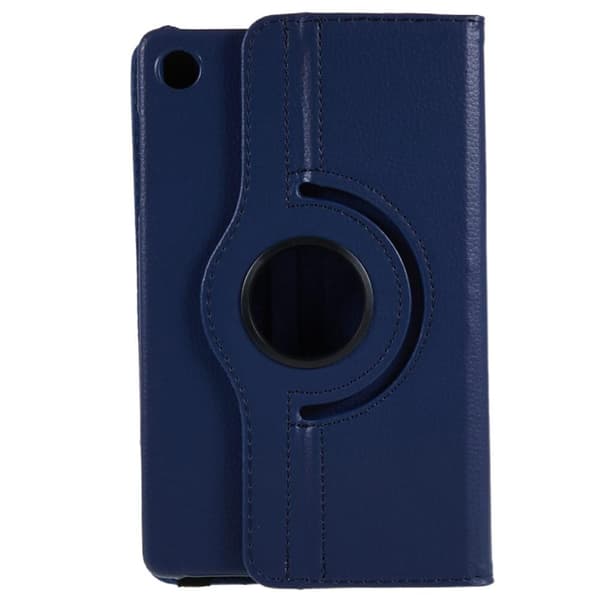 SKALO Lenovo Tab M8 Gen 4 360 Litchi Flip Cover - Mørkeblå