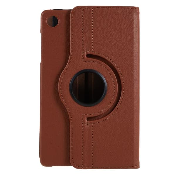 SKALO Lenovo Tab M8 Gen 4 360 Litchi Flip Cover - Brun