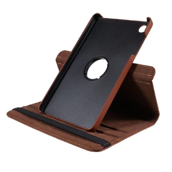 SKALO Lenovo Tab M8 Gen 4 360 Litchi Flip Cover - Brun