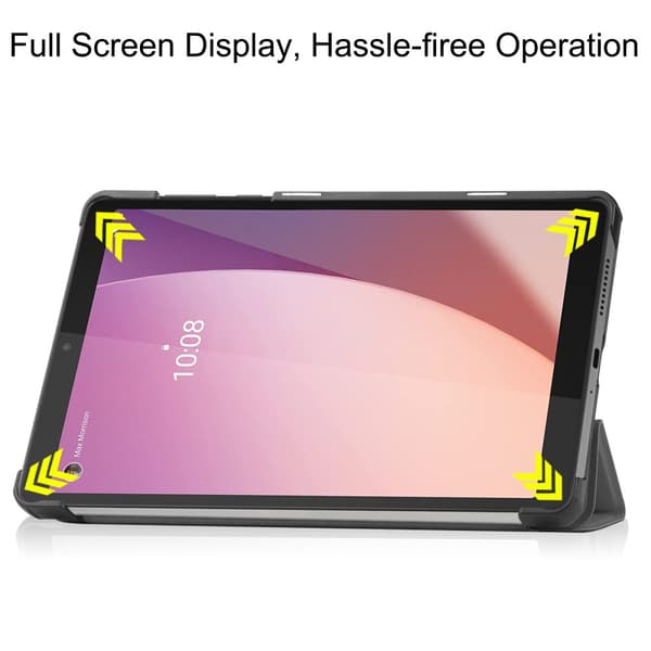 SKALO Lenovo Tab M8 Gen 4 Trifold Flip Cover - Grå