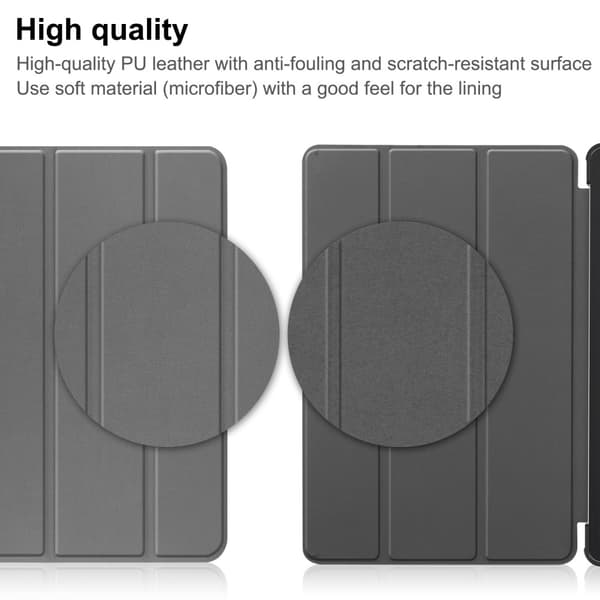 SKALO Lenovo Tab M8 Gen 4 Trifold Flip Cover - Grå