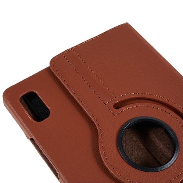 SKALO Lenovo Tab M9 360 Litchi Flip Cover - Brun