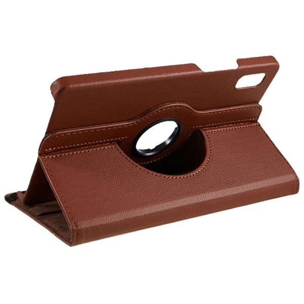 SKALO Lenovo Tab M9 360 Litchi Flip Cover - Brun