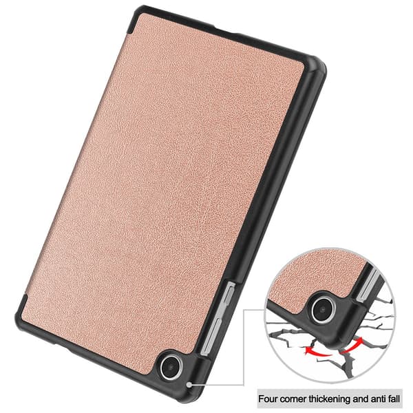 SKALO Lenovo Tab M8 Gen 4 Trifold Suojakotelo - Ruusukulta