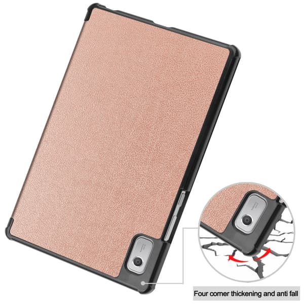 SKALO Lenovo Tab M9 Trifold Flip Cover - Rosa guld