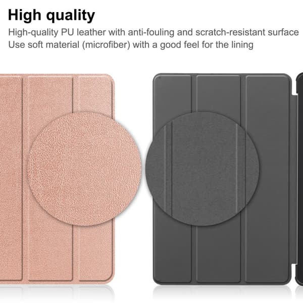 SKALO Lenovo Tab M9 Trifold Flip Cover - Rosa guld
