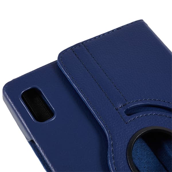 SKALO Lenovo Tab M9 360 Litchi Fodral - Mörkblå
