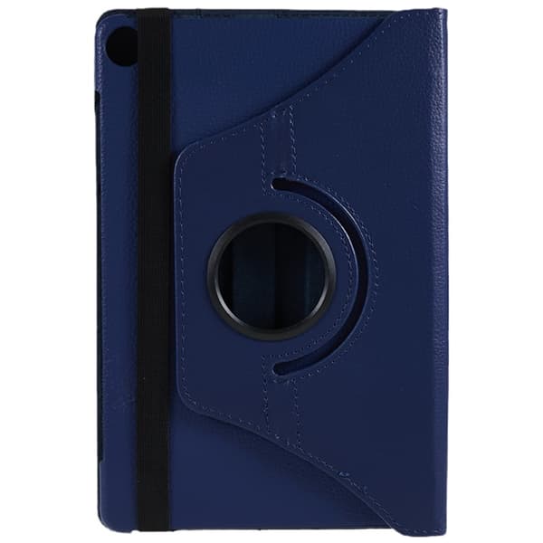 SKALO Lenovo Tab M10 (Gen 3) 360 Litchi Flip Cover - Mørkeblå