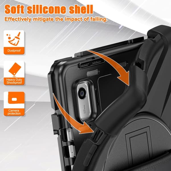 SKALO Lenovo Tab M9 Extra Shockproof Armor Shockproof Cover - Sort