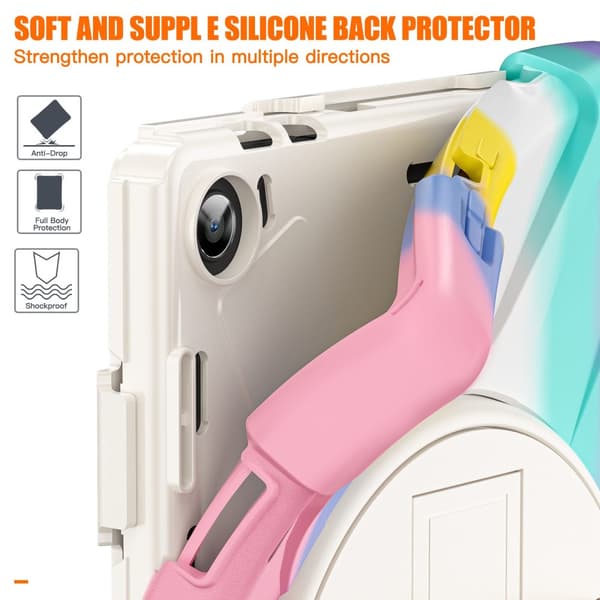 SKALO Lenovo Tab M10 (Gen 3) Extra Shockproof Armor Shockproof Cover - Rainbow