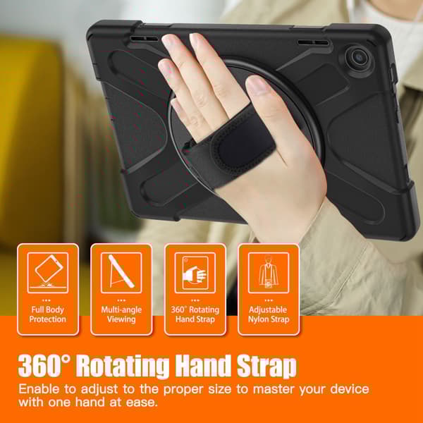 SKALO Lenovo Tab M10 (Gen 3) Extra Shockproof Armor Iskunkestävä kuori - Musta