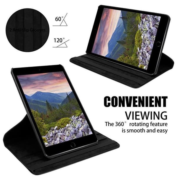 Deksel for iPad MINI / MINI 2 / MINI 3 Lommebokdeksel til Nettbrett med automatisk oppvåkning, stativfunksjon og gummireimlukking