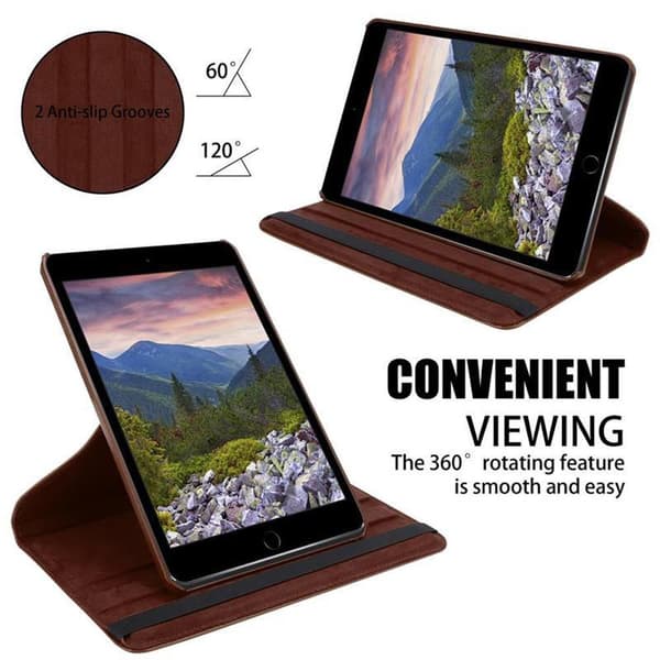 Deksel for iPad MINI / MINI 2 / MINI 3 Lommebokdeksel til Nettbrett med automatisk oppvåkning, stativfunksjon og gummireimlukking