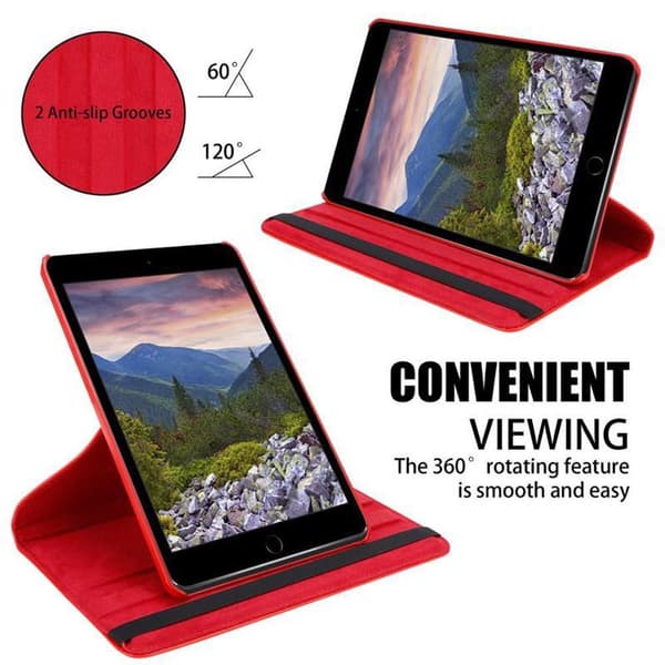 Deksel for iPad MINI / MINI 2 / MINI 3 Lommebokdeksel til Nettbrett med automatisk oppvåkning, stativfunksjon og gummireimlukking