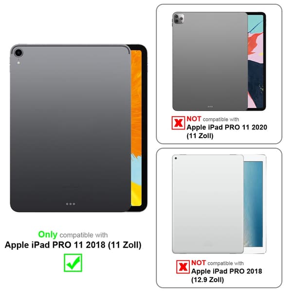 iPad PRO 11 2018 (11 Tulli) Lompakkokotelo Matkapuhelinkotelo Suojakuori Suojakotelo Auto Wake Up, Stand-toiminto ja kumihihna sulkeminen
