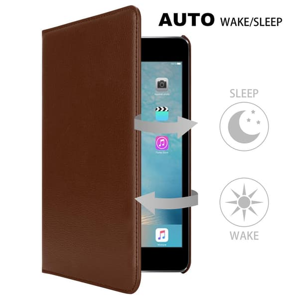 iPad 2 / 3 / 4 Lompakkokotelo Matkapuhelinkotelo Suojakuori Suojakotelo Auto Wake Up, Stand-toiminto ja kumihihna sulkeminen
