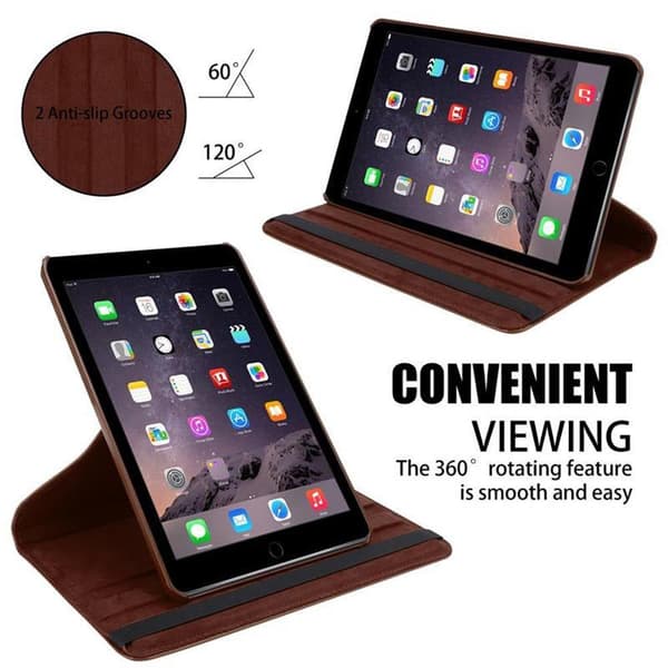 Deksel for iPad AIR 2 2014 / AIR 2013 Lommebokdeksel til Nettbrett med automatisk oppvåkning, stativfunksjon og gummireimlukking