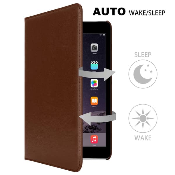 Apple iPad AIR 2 2014 / AIR 2013 Lompakkokotelo Matkapuhelinkotelo Suojakuori Suojakotelo Auto Wake Up, Stand-toiminto ja kumihihna sulkeminen