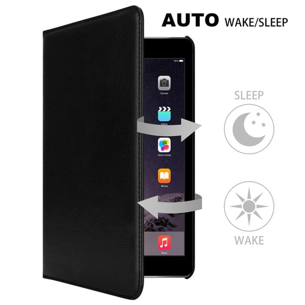 Apple iPad AIR 2 2014 / AIR 2013 Lompakkokotelo Matkapuhelinkotelo Suojakuori Suojakotelo Auto Wake Up, Stand-toiminto ja kumihihna sulkeminen
