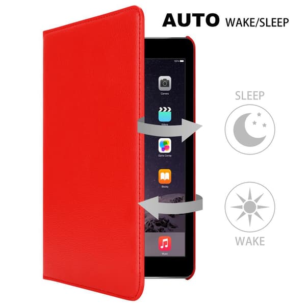 Apple iPad AIR 2 2014 / AIR 2013 Lompakkokotelo Matkapuhelinkotelo Suojakuori Suojakotelo Auto Wake Up, Stand-toiminto ja kumihihna sulkeminen