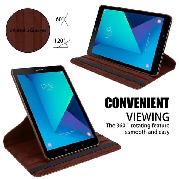 Samsung Galaxy Tab S3 (9.7 Tulli) Lompakkokotelo Matkapuhelinkotelo Suojakuori Suojakotelo ilman Auto Wake Up, jalusta toiminto ja kuminauha