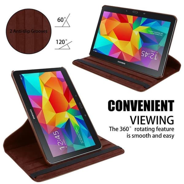 Deksel for Samsung Galaxy Tab 4 (10.1 tommer) Lommebokdeksel til Nettbrett UTEN Auto Wake Up, med stativfunksjon og elastisk båndlukking
