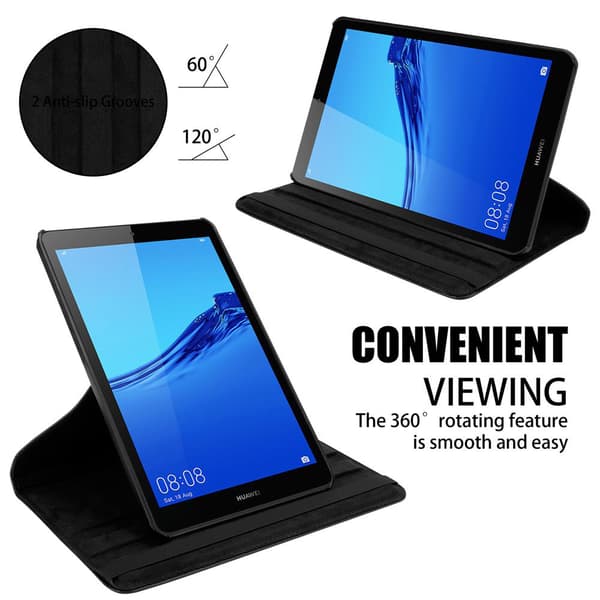Deksel for Huawei MediaPad M5 8 (8.4 tommer) Lommebokdeksel til Nettbrett UTEN Auto Wake Up, med stativfunksjon og elastisk båndlukking