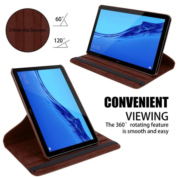 Fordal för surfplatta för Huawei MediaPad T5 10 (10.1 tum) Skal UTAN automatisk väckning, med ståfunktion och elastisk bandstängning