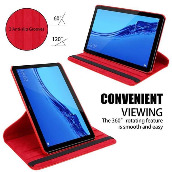 Fordal för surfplatta för Huawei MediaPad T5 10 (10.1 tum) Skal UTAN automatisk väckning, med ståfunktion och elastisk bandstängning