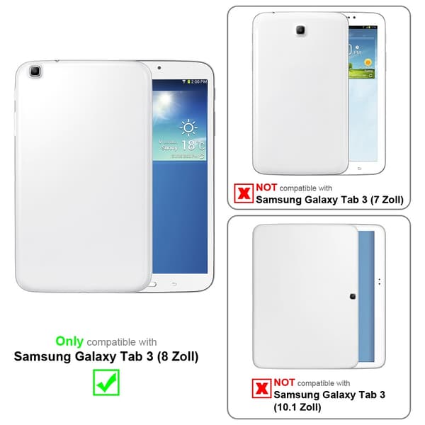 Samsung Galaxy Tab 3 (8 tomme) Pungetui Cover Case ()