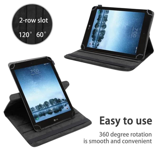 LG G Pad F2 (8.0 Zoll) Suojakuori Suojakotelo Tablet Kotelo 60 astetta Faux Nahka Stand toiminto ja joustava hihna