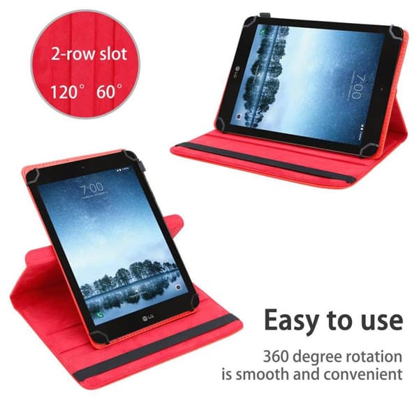 LG G Pad F2 (8.0 Zoll) Suojakuori Suojakotelo Tablet Kotelo 60 astetta Faux Nahka Stand toiminto ja joustava hihna