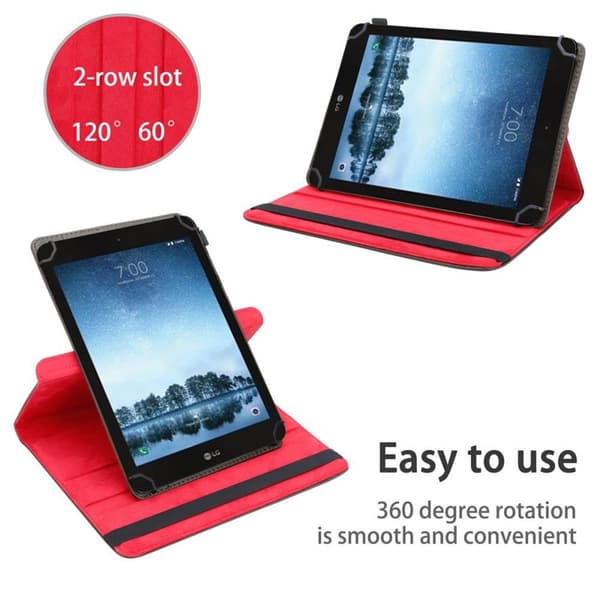 LG G Pad F2 (8.0 Zoll) Suojakuori Suojakotelo Tablet Kotelo 60 astetta Faux Nahka Stand toiminto ja joustava hihna