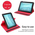 Miniatyrbilde 2 av 5: Deksel for Trekstor Surftab Breeze (10.1 tommer) 360 graders beskyttelsesetui nettbrett i kunstskinn med stativfunksjon og elastisk stropp