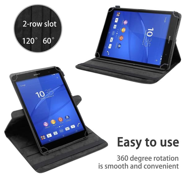 Sony Xperia Tablet Z3 COMPACT (8 Zoll) Suojakuori Suojakotelo Tablet Kotelo 60 astetta Faux Nahka Stand toiminto ja joustava hihna