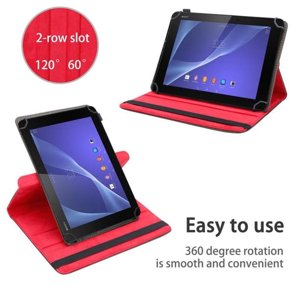 Sony Xperia Tablet Z2 (10.1 Zoll) Suojakuori Suojakotelo Tablet Kotelo 60 astetta Faux Nahka Stand toiminto ja joustava hihna